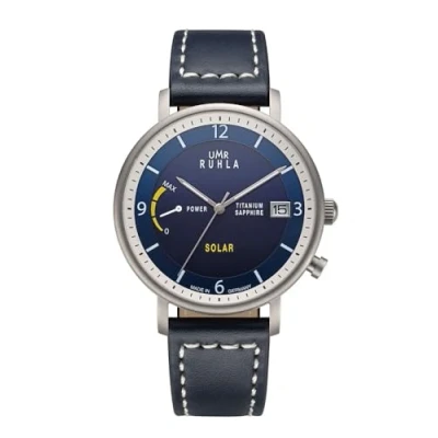 Abbildung von Ruhla Herren Analog Solar Uhr mit Leder Armband RSO94103
