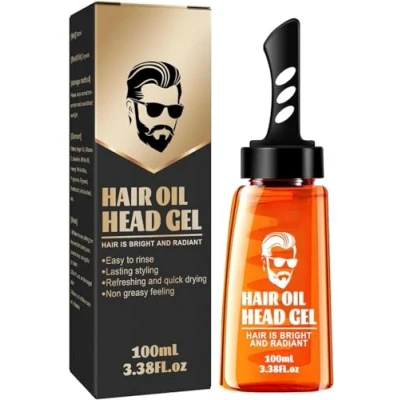 Abbildung von Ein Kamm Formungs Styling Gel Kamm, 2 in 1 Haarwachs mit Haar Werkzeug Schnelles Salon Gel, Starker Halt Creme (1pcs)