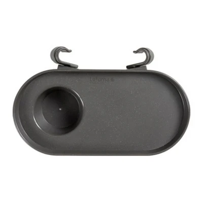 Abbildung von Lafuma Gartenlounge Sessel Getränkehalter PORTE GOBELET titane Cup Holder Becherhalter