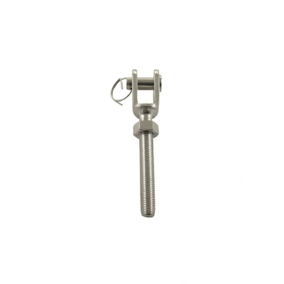 Abbildung von Gabel mit Linksgewinde M8L Bolzen 8 mm inkl. Mutter Edelstahl 316 (A4)