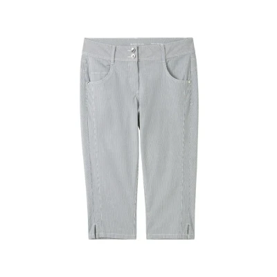 Abbildung von TOM Tailor Tapered Shorts, Damen, Größe: 34, Delicate navy/white stripe
