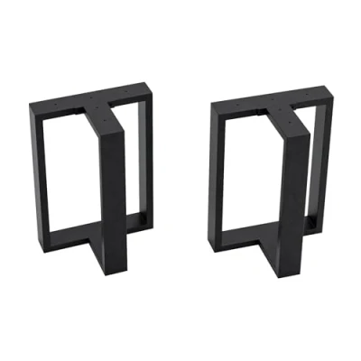 Abbildung von en.casa Tischgestell, »Ashby« 2er Set für DIY Stahl 42 x 30 20 cm Schwarz