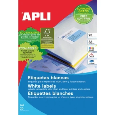 Abbildung von Apli 1214 Etiketten 105 x 37
