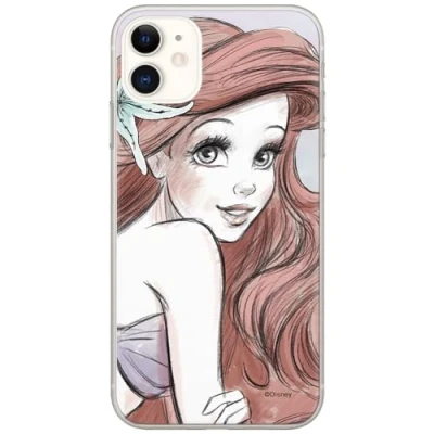 Abbildung von ERT GROUP Handyhülle für Apple iPhone 11 Original und offiziell Lizenziertes Disney Muster Ariel 005 optimal an die Form des Handy angepasst, hülle aus TPU
