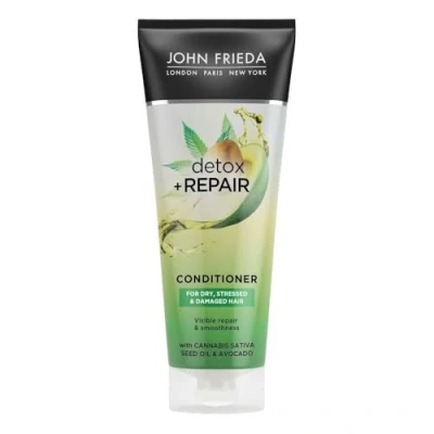 Abbildung von John Frieda Detox &amp; Repair für trockenes, strapaziertes und geschädigtes Haar mit Avocadoöl grünem Tee, 250 ml