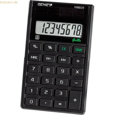 Abbildung von Genie Taschenrechner 105 ECO schwarz