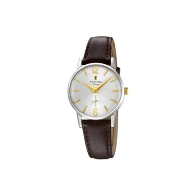 Abbildung von Festina Damen Analog Quarz Uhr mit Leder Armband F20254/2