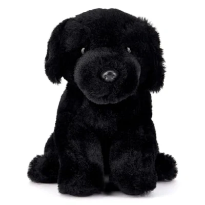 Abbildung von Zappi Co Buddy der Schwarze Labrador Plüschhund (20 cm) Treuer Begleiter, Weich, Kuschelig, Recycelt Perfekter Hundefreund