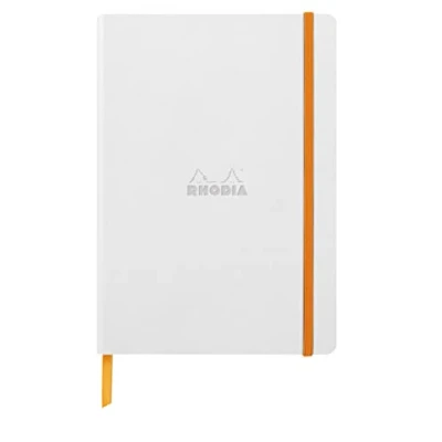 Abbildung von Rhodia 117480C Notizbuch Rhodiarama mit Softcover, DIN A5, 80 Blatt elfenbein 90 g dot, 1 Stück, Weiß