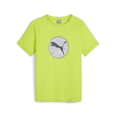 Abbildung von Puma Active Graphic Sport Tshirt für Kinder, Größe: 176, Lime pow