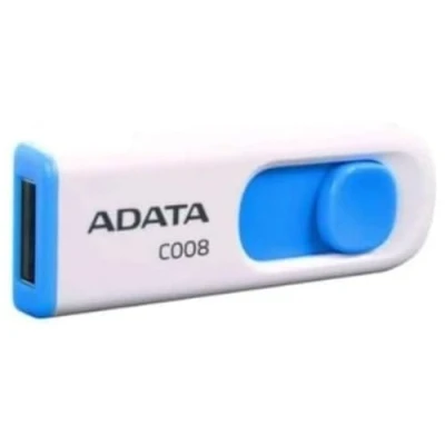 Abbildung von ADATA 32GB USB Stick C008 Slider 2.0 weiss blau