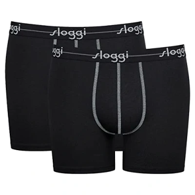Abbildung von Sloggi 2ER Packstart C2P BOX Panties, Herren, Größe: XL, Schwarz
