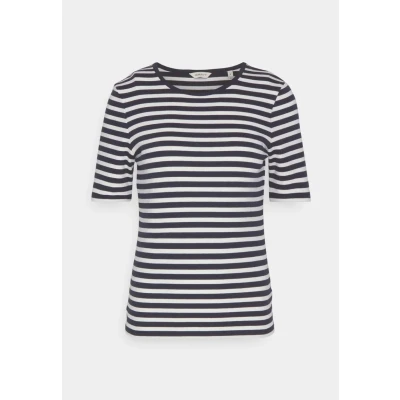 Abbildung von GANT SLIM Striped Tshirt print, Damen, Größe: Small, Evening blue
