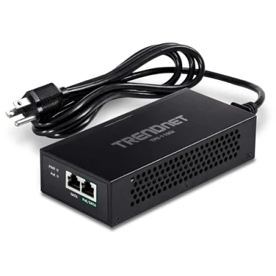 Abbildung von TRENDnet TPE 119GI Gigabit PoE++ Injektor, wandelt einen Nicht PoE Port in um Gigabit, (15,4 W), PoE+ (30 W) oder (95 bis zu 100 m (328 .) ft, integriertes Netzteil