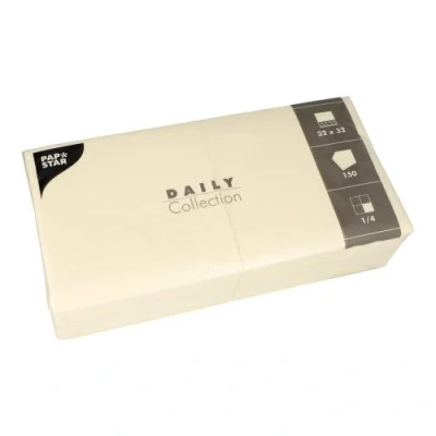 Abbildung von PAPSTAR Servietten 32,0 x cm 2 lagig champagner