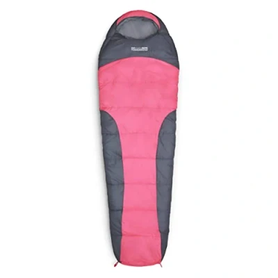 Abbildung von Lumaland Outdoor Schlafsack Mumienschlafsack, 230 x 80 cm, inklusive Packsack, 50 25 cm gepackt pink