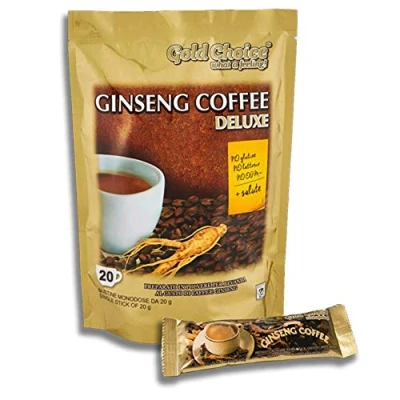 Abbildung von Ginseng Coffee Deluxe Löslicher Kaffee mit 20 Sticks à 20g