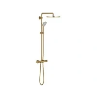 Abbildung von Grohe Euphoria 310 Duschsystem mit Thermostat Gebürstetes Messing