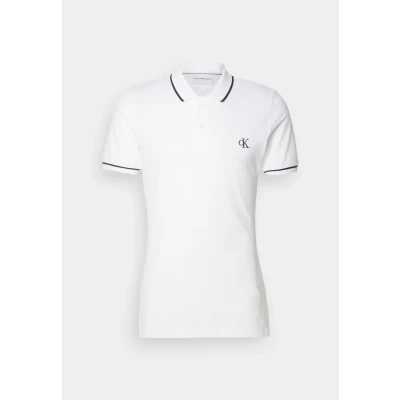 Abbildung von Calvin Klein Jeans Tipping Poloshirt, Herren, Größe: XXL, White