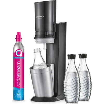 Abbildung von SodaStream Wassersprudler &quot;Crystal 3.0 Bundle&quot;, (Set, 5 tlg.), mit Quick Connect CO2 Zylinder und 3x Glaskaraffe 0,7 L
