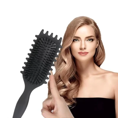 Abbildung von 2024 Neu Bounce Brush Curly Hair Curl Defining Stylingbürst Lockenbürste Define Styling Brush, Unisex (A)
