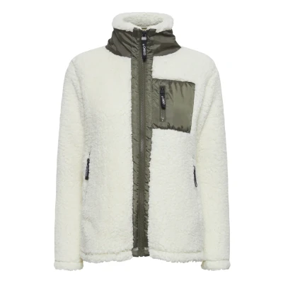 Abbildung von Oxmo Ellin Fleecejacke, Damen, Größe: Large, Cloud dancer