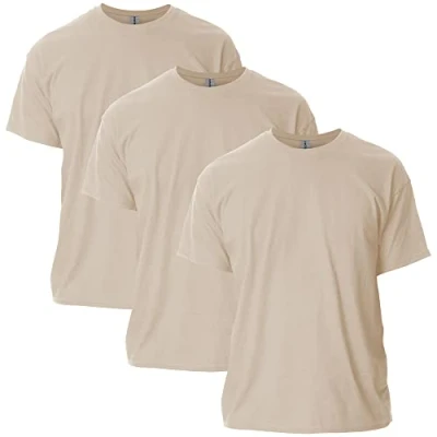 Abbildung von Gildan Unisex Erwachsene Ultra Cotton, Style G2000, Multipack T Shirt, Sand (3er Pack), 3XL