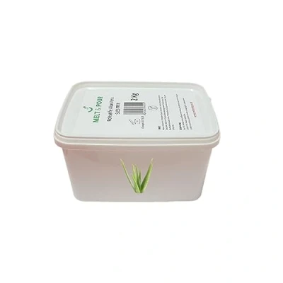 Abbildung von 2 kg Melt and Pour Seifenbasis Aloe Vera SLES/SLS frei Soap base Rohseife Gießsen
