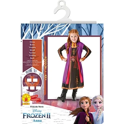 Abbildung von Rubie&#039;s Kostüm Die Eiskönigin 2 Anna für Kinder Basic, Einfachere Version des Outfits aus &#039;Frozen 2&#039;