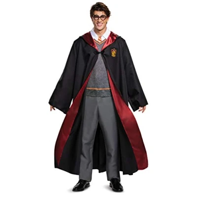 Abbildung von Disguise Herren Harry Potter Deluxe Kostüme in Erwachsenengröße, schwarz/rot, X Large (42 46) US