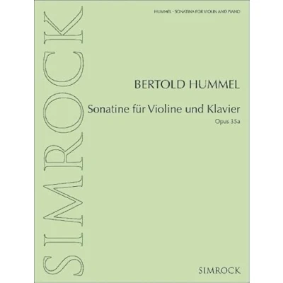 Abbildung von Sonatine für Violine und Klavier: op. 35a. Klavier.