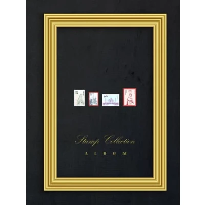 Abbildung von stamp Collection Album: album for collectors, kids and adults, large Vintage stockbook Cream paper