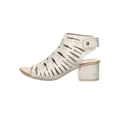 Abbildung von Rieker Schaftsandale, Damen, Größe: 38, Beige gold Schuhe
