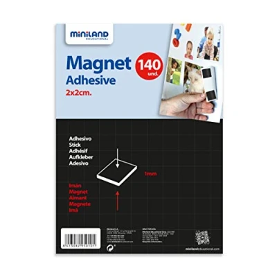 Abbildung von Magnetetiquetten auf DIN A4, 140 Etiquetten 2x2cm 95010