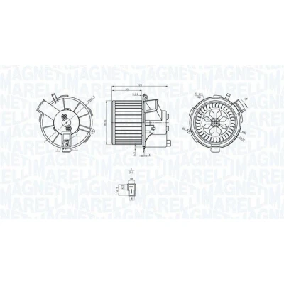 Abbildung von MAGNETI MARELLI 069412200010 Elektromotor, Innenraumgebläse 12