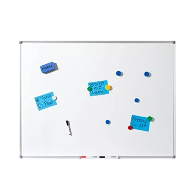 Abbildung von Dahle Basic Whiteboard (Beschreibbare Magnettafel in stabilem Alurahmen, 30 x 45 cm)