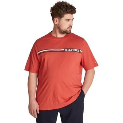 Abbildung von Tommy Hilfiger Big &amp; Tall T Shirt &quot;BT CHEST STRIPE TEE B&quot;, Große Größen mit Logostickerei