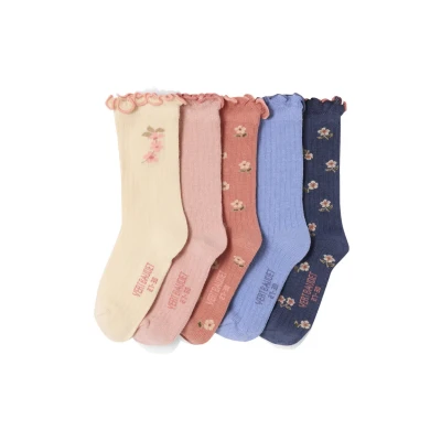 Abbildung von Vertbaudet 5ER PACK Socken für Kinder, Größe: 23 26, Blush