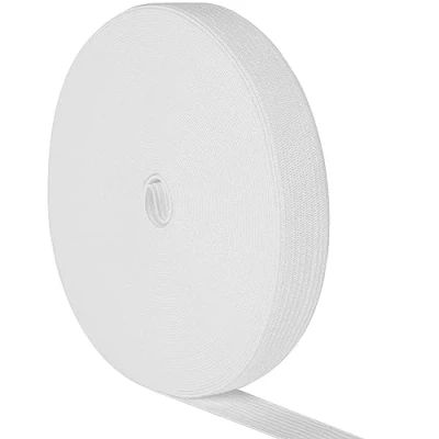 Abbildung von ANDSHUAI Gummiband Nähen,Gummibänder,Gummiband 1cm Breit,Gummizug,Elastisches Band,Hosengummi,Elastic Band Breit,Gummibänder Zum Nähen,Gummizugband Für Hosenbund DIY Handwerk,5M,Weiß