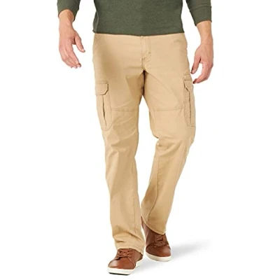 Abbildung von Wrangler Authentics Herren Relaxed Fit Stretch Cargo Pant Lssige Hose, Travertin Ripstop, 38W / 30L
