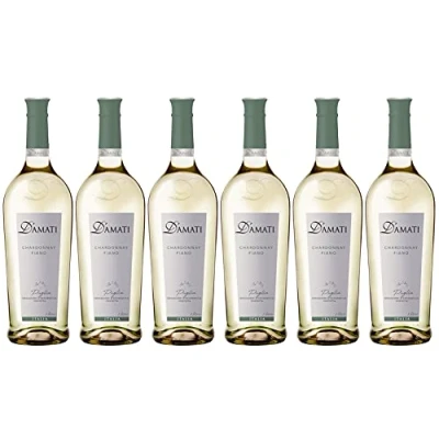 Abbildung von D&#039;Amati Weisswein Chardonnay Fiano, Italien, IGP Puglia (6 x 1 l)
