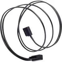 Abbildung von SilverStone SST CP11 500 SATA III 6 Gbps Kabel, ultra dünn, um 90 abgewinkelte Anschlüsse, 50 cm, schwarz