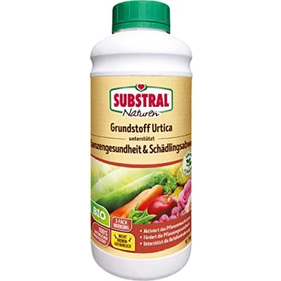 Abbildung von Substral Naturen Bio Grundstoff Urtica Konzentrat unterstützt Pflanzengesundheit, Schädlingsabwehr + Befallminderung 1 L