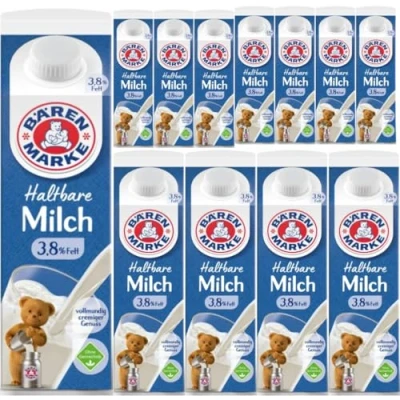 Abbildung von Bärenmarke Alpenmilch Haltbare Milch%3,8 Fett 1000 Mililiter x 12 STÜCK mit Pufai Grocery