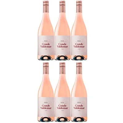 Abbildung von Conde Valdemar Rosado Rioja DOCa Rosewein veganer Wein trocken Spanien I Versanel Paket (6 x 0,75l)