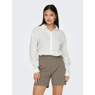Abbildung von JDY Langarm Theis Hemdbluse, Damen, Größe: XL, Weiß
