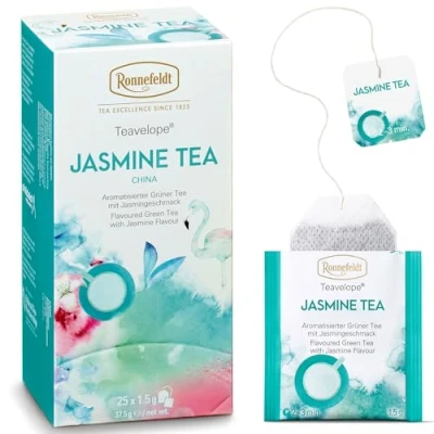 Abbildung von Ronnefeldt Teavelope &#039;Jasmine Tea&#039; Grüntee, 25 Teebeutel, 37,5 g, Menge:6 Stück