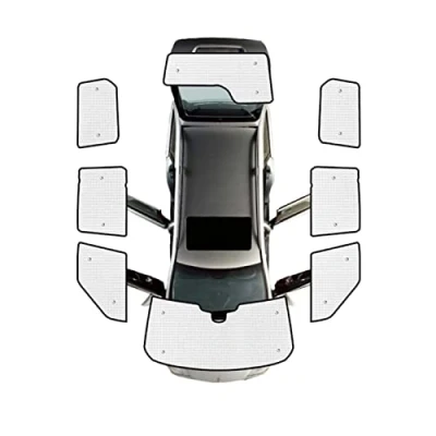 Abbildung von 通用 8 teiliges Auto Windschutzscheiben Sonnenschutz Set, vollständige Abdeckung, Autofenster Schatten, UV Strahlen, Sonnenblende, Schutz für LR4 Land Rover Discovery 4 20102016, Personenkraftwagen