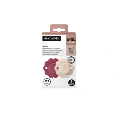 Abbildung von Silikon Schnuller SX Pro Wonder, 6 18 Monate, Magenta Light Pink, 2 Stück, Suavinex