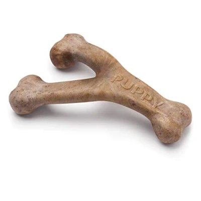 Abbildung von Benebone Real Bacon Swing Bone Kauspielzeug für Hunde, mittelgroß